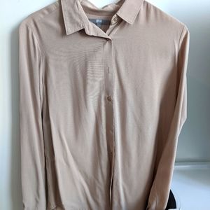 *BackToOffice* Uniqlo Rayon Long Sleeve Blouse